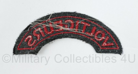 Canadian Army shoulder title ENKEL Voltigeurs - 12 x 4,5 cm - origineel