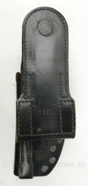 Politie lederen holster met draaimodule - 26 x 8½ x 6 cm - origineel