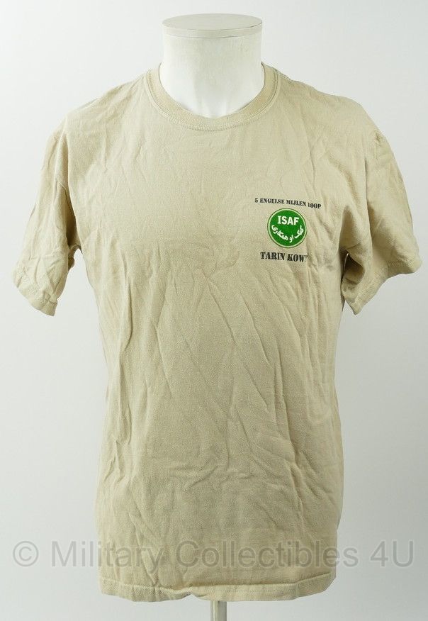 KL T-shirt ISAF Missie Tarin Kowt Engelse 5 mijlen loop - maat Medium - gedragen - origineel