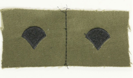 US Army collar Rank pair - 2 stuks - Specialist - origineel
