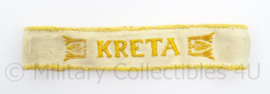 WO2 Duitse Kreta armband - van uniform verwijderd - afmeting 18,5 x 3,5 cm - origineel