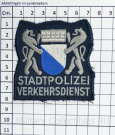 Zwitsers embleem Stadpolizei Verkehrdienst - 7,5 x 7,5 cm - origineel