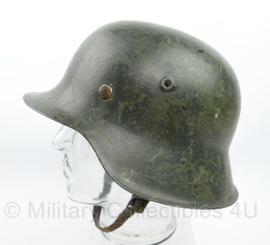 WO2 Duitse M42 helm met naoorlogse liner -  originele WO2 gestempelde helmpot