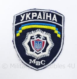 Oekraïens politie embleem MBC Ukraine Ykpaiha MBC - 11,5 x 10 cm - origineel