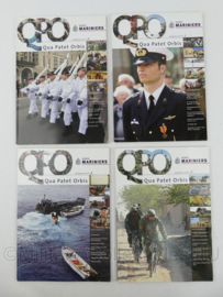 Korps Mariniers tijdschriften SET Qua Patet Orbis QPO 2009/2010 - 29,5 x 21 x 1 cm - origineel