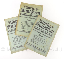 Marine Rundschau boekenset 1922 - set van 3 - origineel