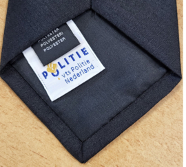 Nederlandse Politie stropdas met clip cliptie 55 cm zwart - origineel