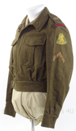 MVO uniform jas "luchtdoelartillerie" "Kornwerderzand" - rang "Korporaal" - maat 48 - origineel