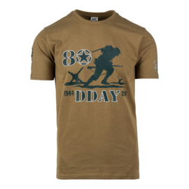 D-Day 80th Anniversary t-shirt COYOTE - maat Small t/m XXL