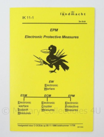 KL Landmacht Instructiekaart EPM Electronic Protective Measures - IK11- 1 - afmeting 10 x 15 cm - origineel