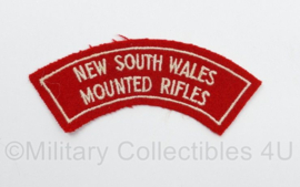 Australische leger New South Wales Mounted Rifles shoulder title - 11,5 x 5 cm - origineel