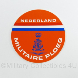 KL Nederlandse leger Militaire Ploeg Nederland sticker - diameter 9 cm - origineel