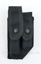 Britse Politie koppeltas zwart met double pouches - 18,5 x 9,5 x 2 cm - nieuw - origineel