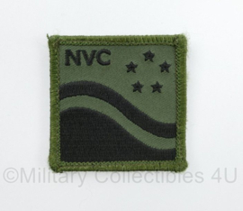 Defensie NVC Nationaal VoorlichtingsCentrum borstembleem - met klittenband - 5 x 5 cm - origineel
