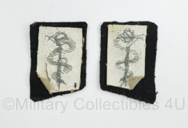 Koninklijke marine officiers Arts Dienstvak emblemen gespiegeld - 5 x 3,5 cm - origineel