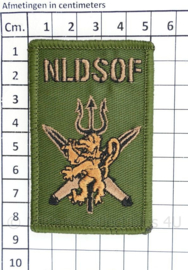 NLDSOF Marsof embleem - met klittenband - 8 x 5 cm