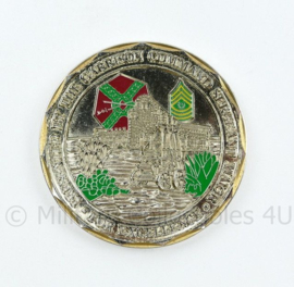 Zeldzame coin US Army Garrison Fort Bliss Serving The Nation - diameter 5 cm - origineel