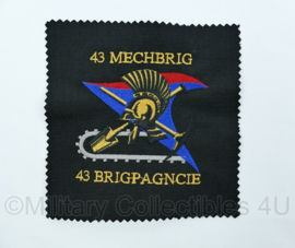 Nederlands Leger - proefmodel embleem 43 gemechaniseerde brigade  - 43 Brigpagncie- origineel