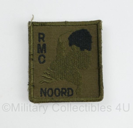 Defensie RMC NOORD Regionaal Militair Commando Noord borstembleem - met klittenband - 5 x 5 cm - origineel