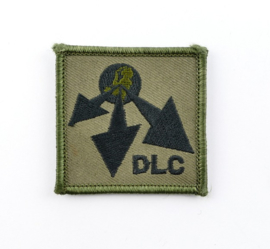 KL Nederlandse leger DLC Divisie Logistiek Commando borstembleem - met klittenband - 5 x 5 cm - origineel