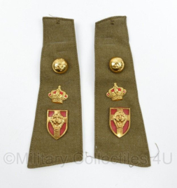 Belgische leger Service Dress epauletten PAAR - 16 x 6 cm - origineel