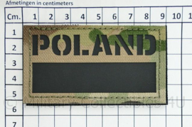 Poolse leger infrarood patch POLAND  - multicam - met klittenband - 5 x 9 cm