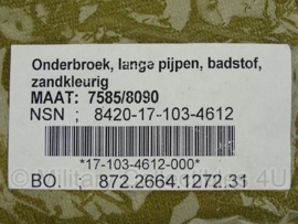 KL Nederlandse leger Coyote Ondergoed broek onderbroek lange pijpen - NIEUW in de verpakking - maat 8090/9000 - origineel leger