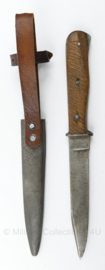 WO1 WO2 Duitse Stiefelmesser - leder van schede vernieuwd - 24,5 cm lang - origineel