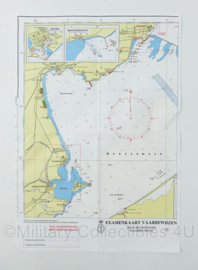 KM Dienst der Hydrografie Koninklijke Marine Examenkaart Vaarbewijzen Den Helder / Markermeer - 40 x 28 cm - origineel