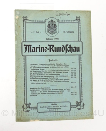 Boek Marine Rundschau - 1903 t/m 1908 - set van 4 boeken - origineel