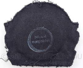 Marine pet insigne MDB - nickel vergolded - afmeting 7,5 x 7 cm - Origineel