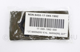 Korps Mariniers epauletten 1e klasse GVT - nieuw in verpakking - 11 x 5,5 cm - origineel