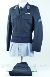 KL luchtmacht DT uniform set met trui, overhemd en stropdas met MA kraakspiegel en parawing - maat 48 - Origineel