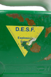 Vintage DESF Explosion Safety Can jerrycan Dilo 5 liter jaren 60- 31 x 8 x 31 cm - gebruikt - origineel