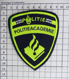 Nederlandse Politieacademie embleem - met klittenband - 11 x 9 cm