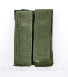 Defensie en korps Mariniers originele Molle Double magazin pouch Pistool Groen - 9  x 2 x 13,5 cm  - origineel