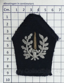 Belgische Politie luxe kraagspiegels PAAR - metaaldraad - 9 x 6,5 cm - origineel