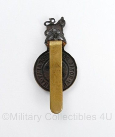 WO2 Britse Royal Devon Yeomanry Artillery cap badge - King's crown - 4 x 2,5 cm - origineel