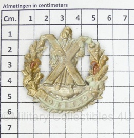 Britse wo2 cap badge Liverpool Scottish Regiment - Kings Crown - 5,5 x 5,5 cm - origineel