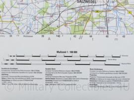 Duitse Stafkaart C3130 Salzwedel 2012 - 1 : 50.000 - 55 x 75 cm - origineel