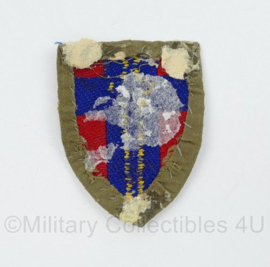 WO2 Brits WW2 Canadian 21st Army Group GHQ and LFC troops patch - 6 x 4,5 cm -origineel