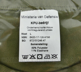 Defensie onderhemd korte mouw vochtregulerend unisex NFP Mono - maat Large - nieuw in de verpakking -  origineel