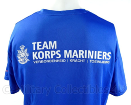 Korps Mariniers Roparun 2014 T-shirt met korte mouw - blauw - maat Large  - origineel