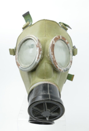 Poolse leger MC1 gasmasker met filter en camo tas - origineel