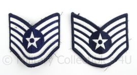 US Air Force USAF rangen set Technical Sergeant - afmeting 9 x 9 cm - origineel