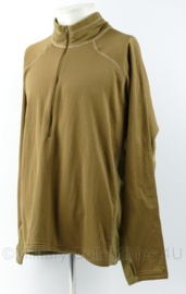 Huron ondershirt met col bruin - fabrikant Huron Tactical - maat Extra Large - nieuw - origineel