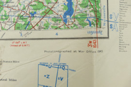 WW2 British War Office map 1943 Central Europe Berlin - 83 x 64 cm - origineel