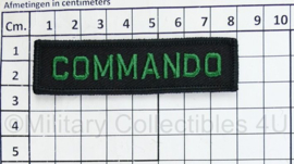 WO2 Nederlandse leger Commando straatnamen set - model 1950 tm. 1962 - 8 x 2 cm