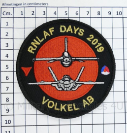 KLU Luchtmacht RNLAF Days 2019 Volkel AB embleem - met klittenband - diameter 9 cm