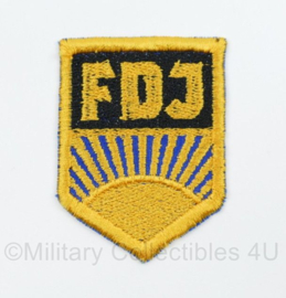 DDR FDJ embleem - 7 x 5 cm - origineel